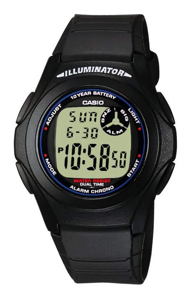 casio-collection-f-200w-1aeg-herrenuhr-digital-grau image 1
