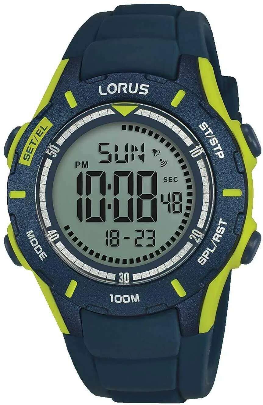 lorus-kids-kinderuhr-gr-n-gelb-analog-bunt-kinder image 1
