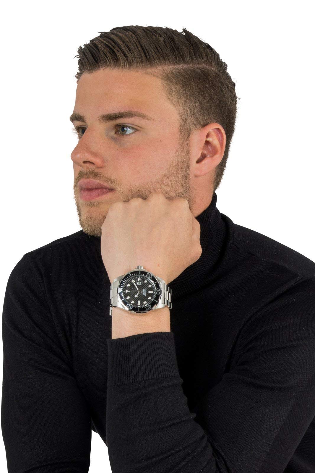invicta-pro-diver-herrenuhr-47mm-silber-schwarz-quarz image 5