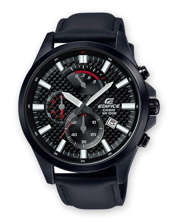 casio-edifice-efv-530bl-herrenuhr-chronograph-leder image 1