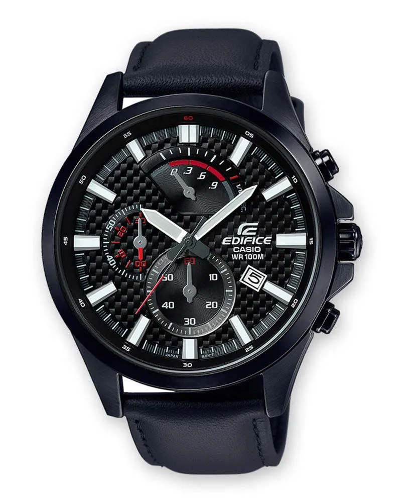 casio-edifice-efv-530bl-herrenuhr-chronograph-leder image 1
