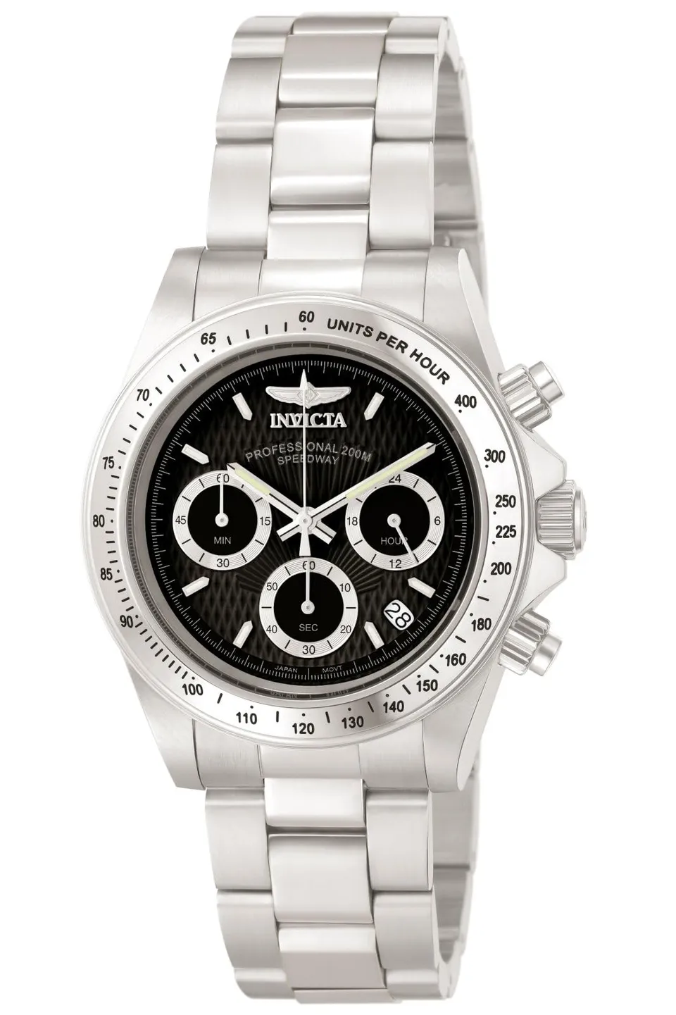 invicta-speedway-herrenuhr-edelstahl-silber-schwarz-39mm image 1