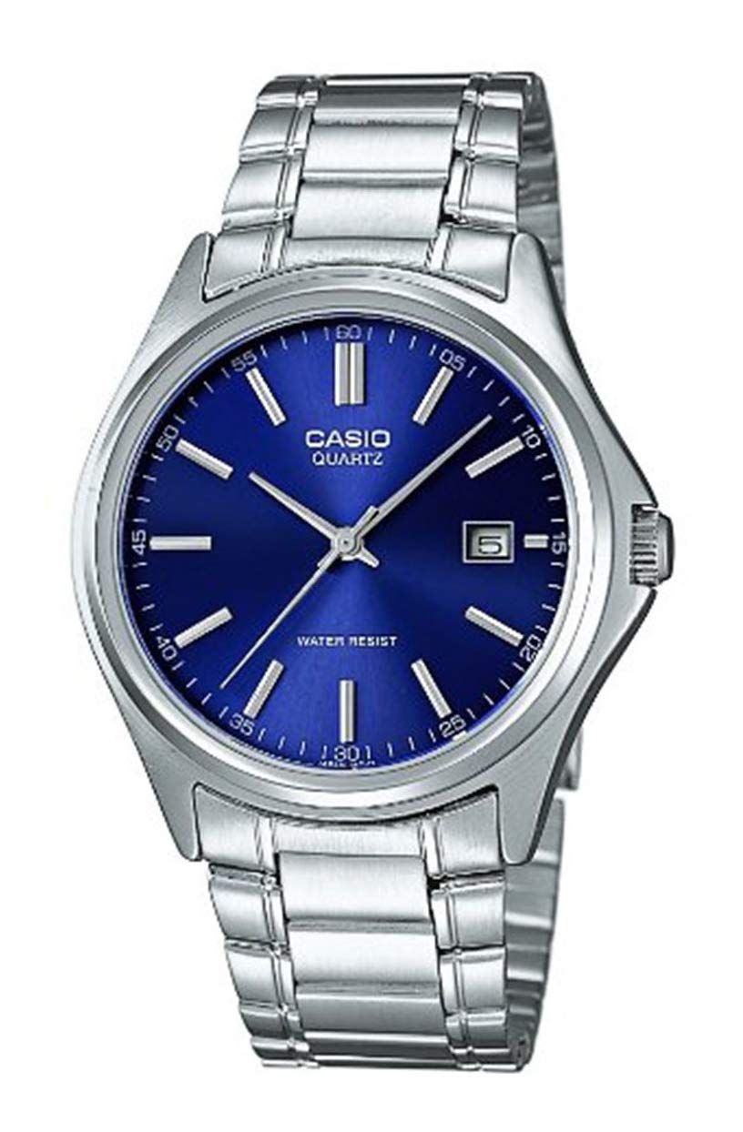 casio-mtp1183pa2a-herren-analoguhr-edelstahl-datum image 1