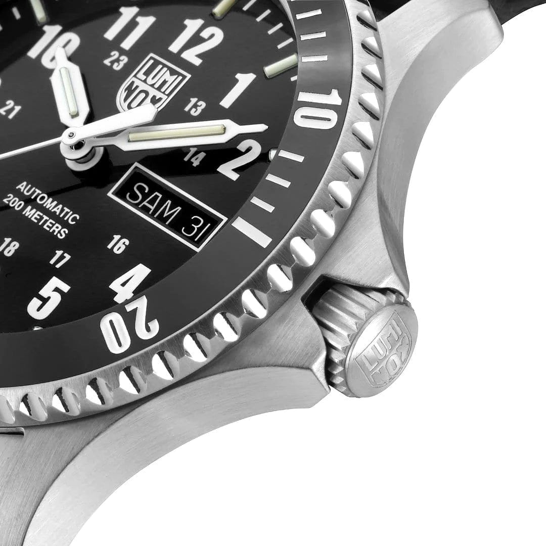luminox-sport-timer-42mm-herrenuhr-automatik-taucheruhr-leder image 6