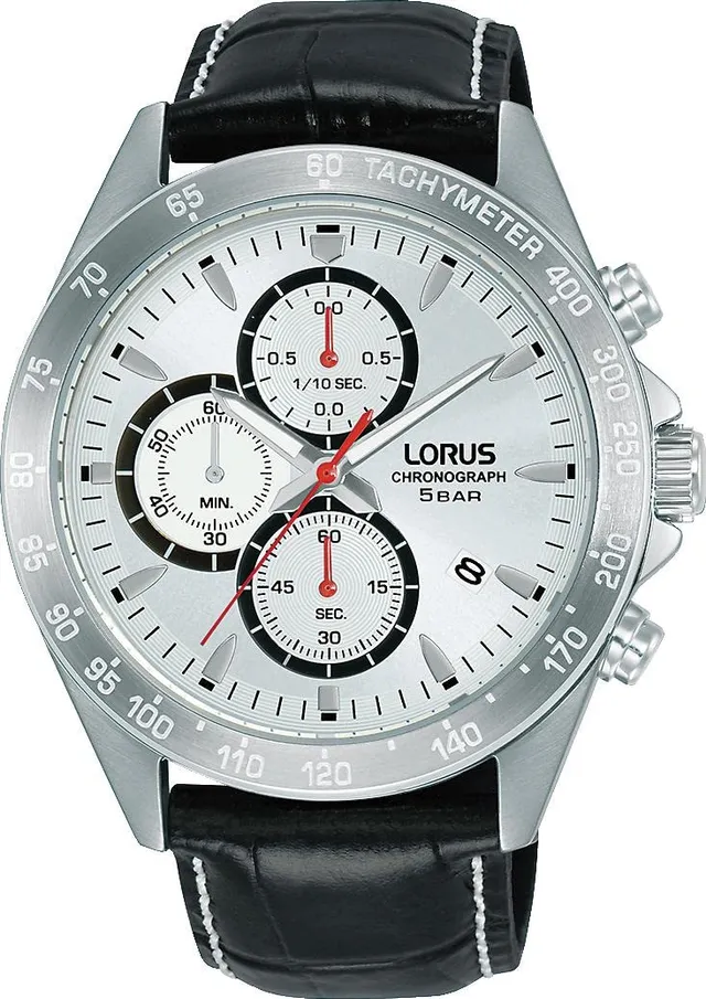 lorus-herrenuhr-chronograph-rm371gx9-lederband image 1