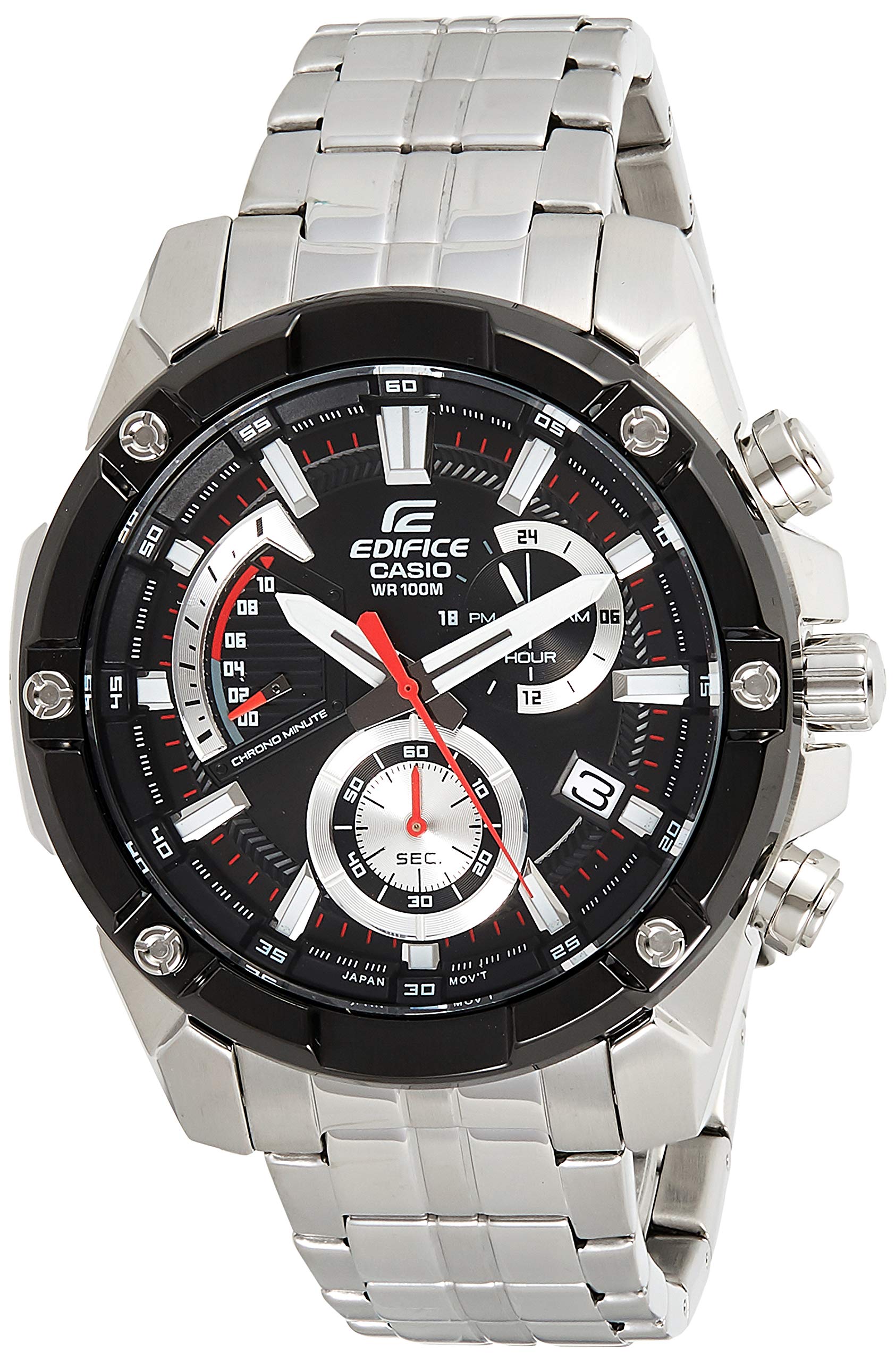 casio-edifice-herrenuhr-edelstahl-silber-chrono-quarz image 1