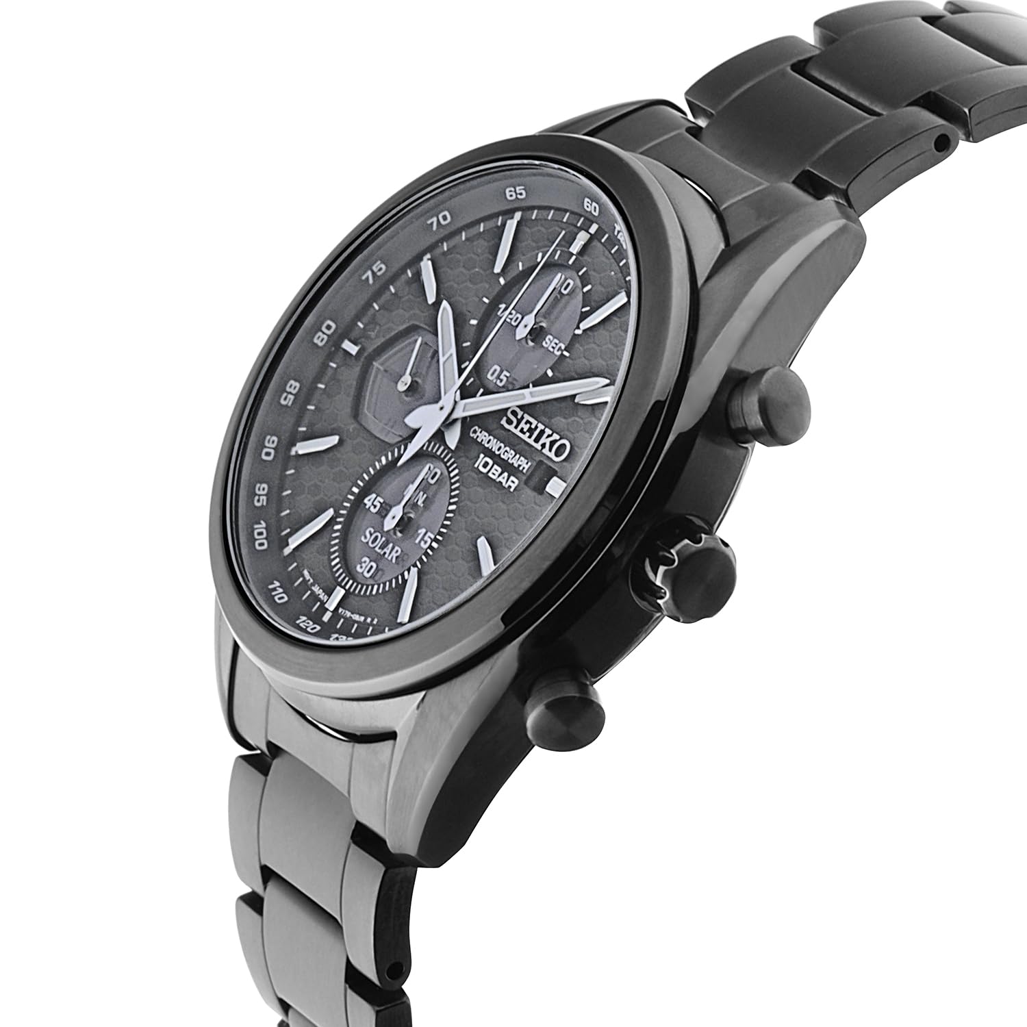 seiko-sport-herrenuhr-grau-quarz-silikonband image 2