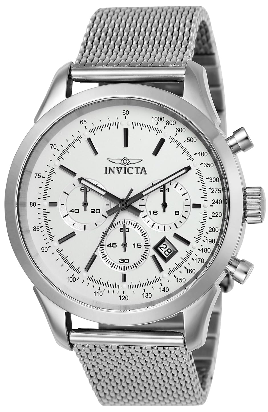 invicta-speedway-herrenuhr-45mm-silber-blau-edelstahl-quarz image 7