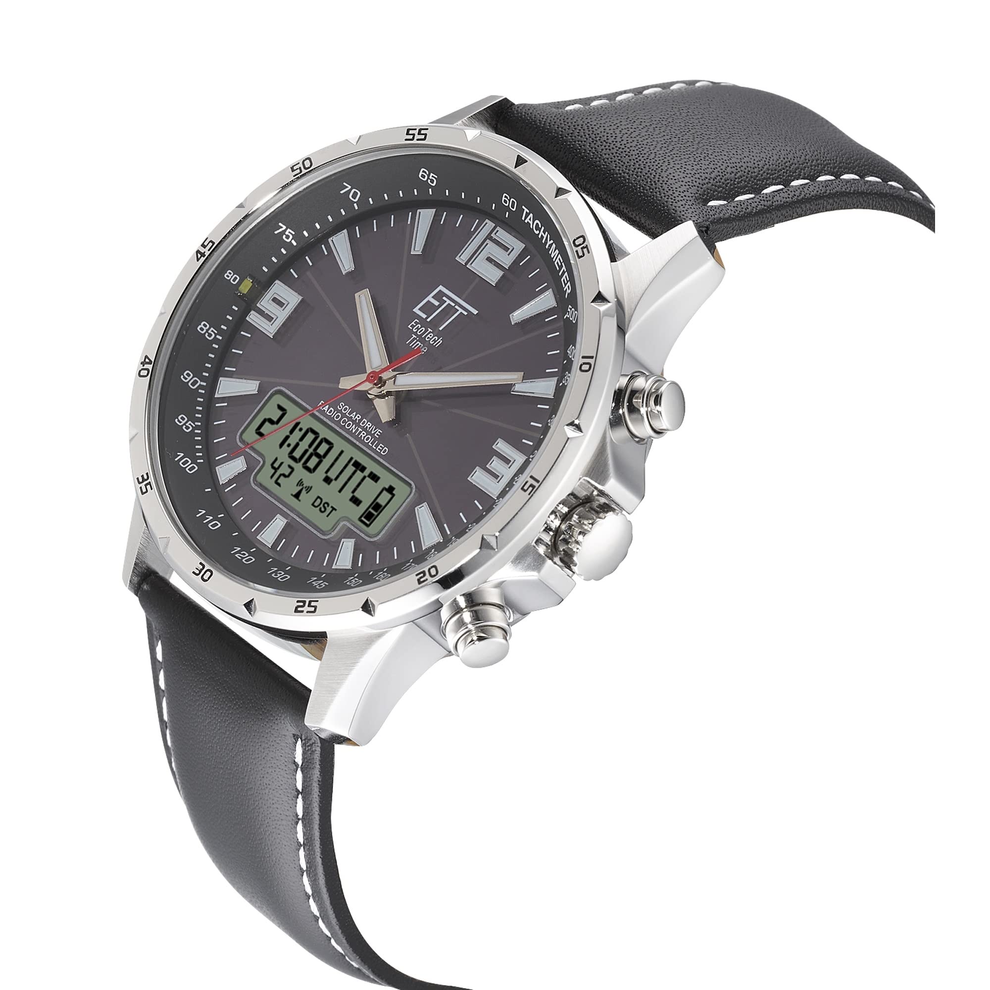 ett-solar-drive-funk-egs-11550-21l-herren-chronograph-leder image 2