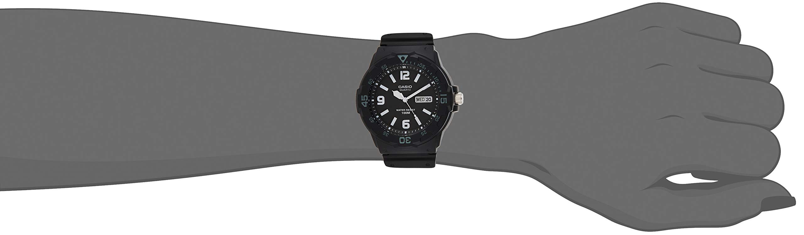 casio-collection-mrw-herrenuhr-schwarz-analog-wasserdicht image 6