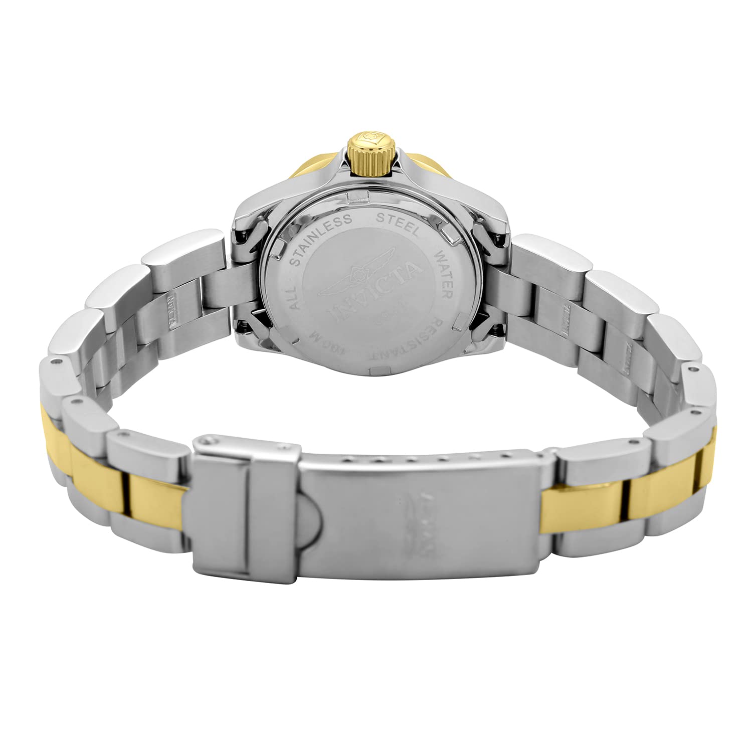 invicta-pro-diver-damenuhr-quarz-edelstahl-zweifarbig-schwarz image 4
