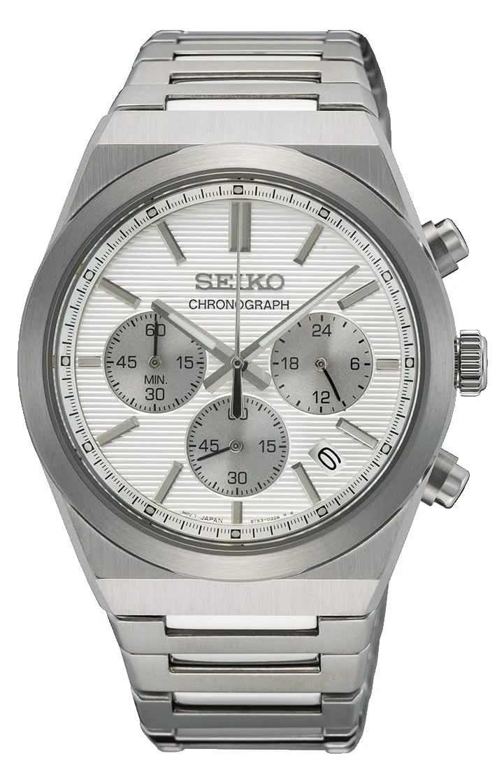 seiko-classic-herrenuhr-quarz-wei-analog-edelstahl image 1