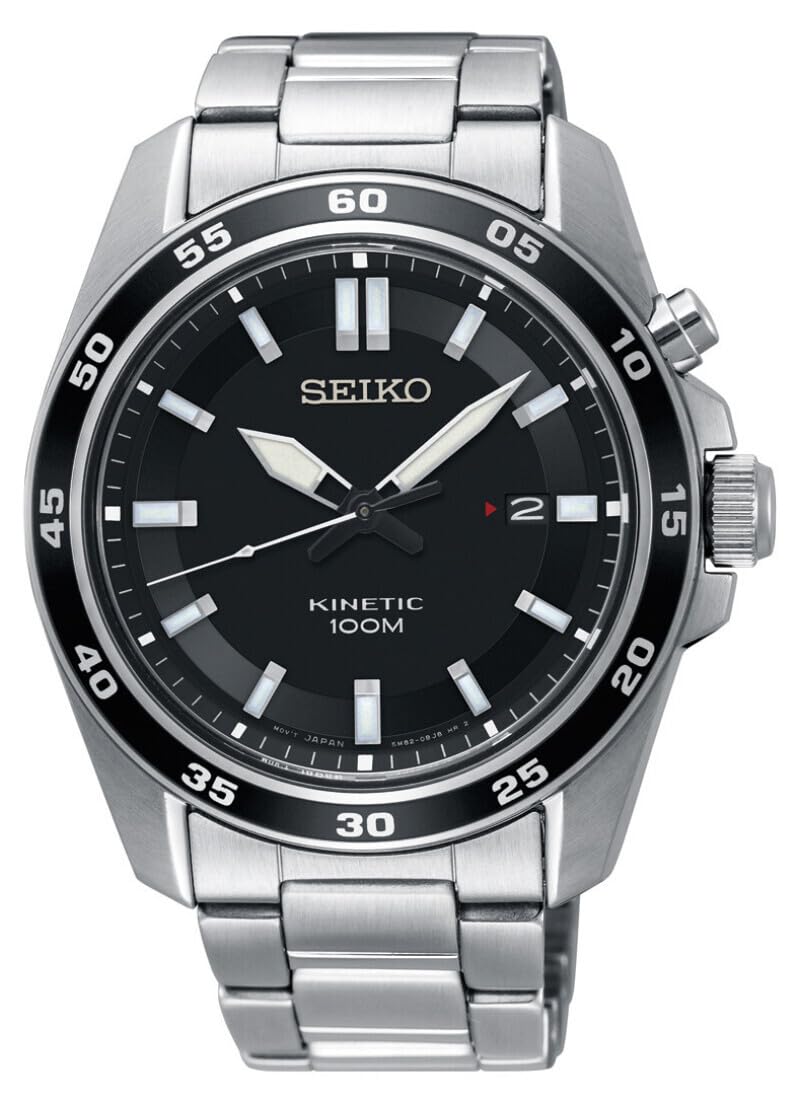 seiko-sport-herren-armbanduhr-kinetic-edelstahl-schwarz image 1