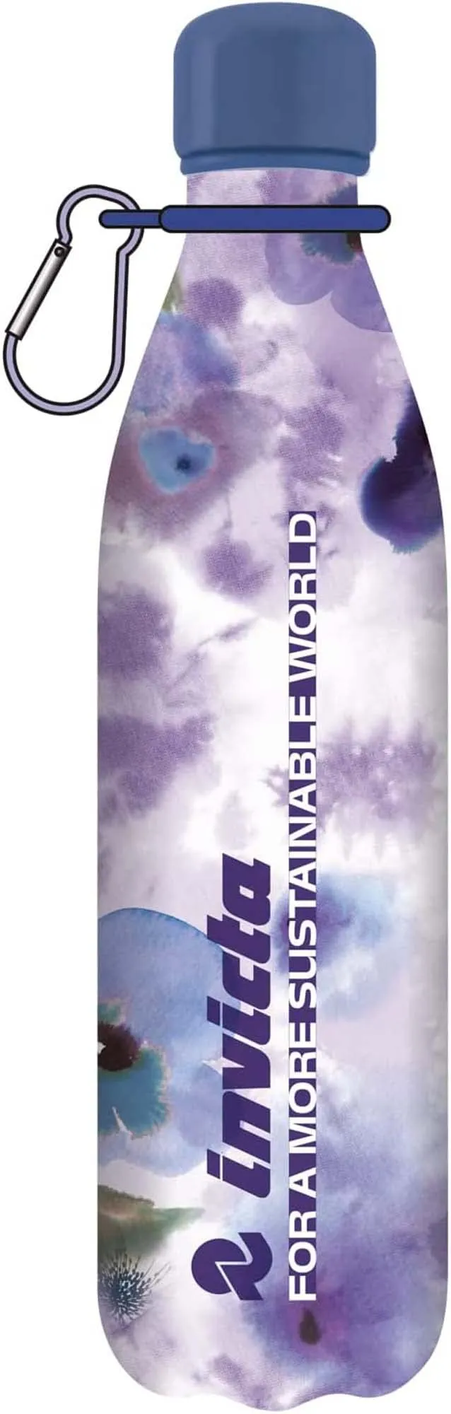invicta-thermo-trinkflasche-500-ml-blumen-edelstahl image 1