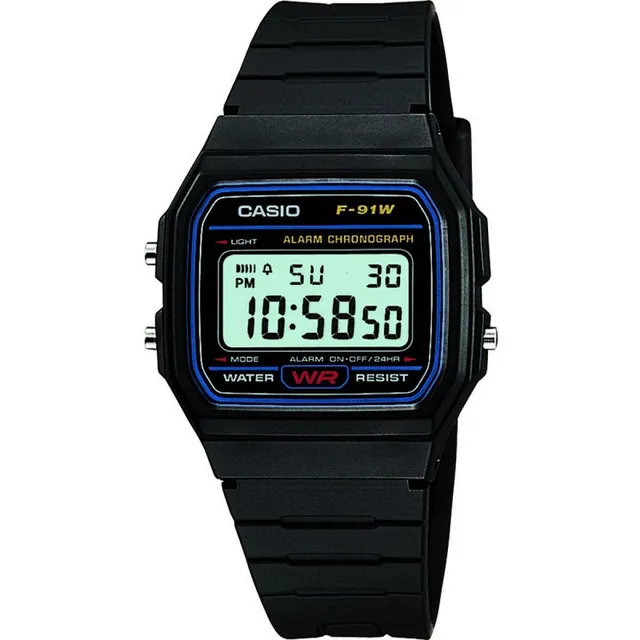 casio-collection-f-91w-digitaluhr-unisex-kunstharz-schwarz image 1