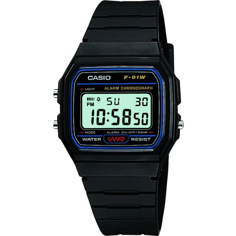 casio-collection-f-91w-digitaluhr-unisex-kunstharz-schwarz image 1