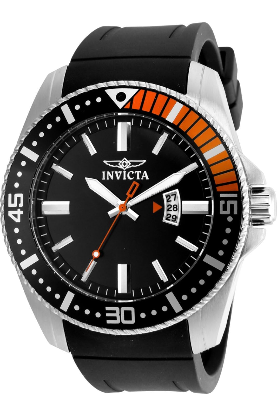 invicta-pro-diver-herrenuhr-48mm-silber-schwarz image 1