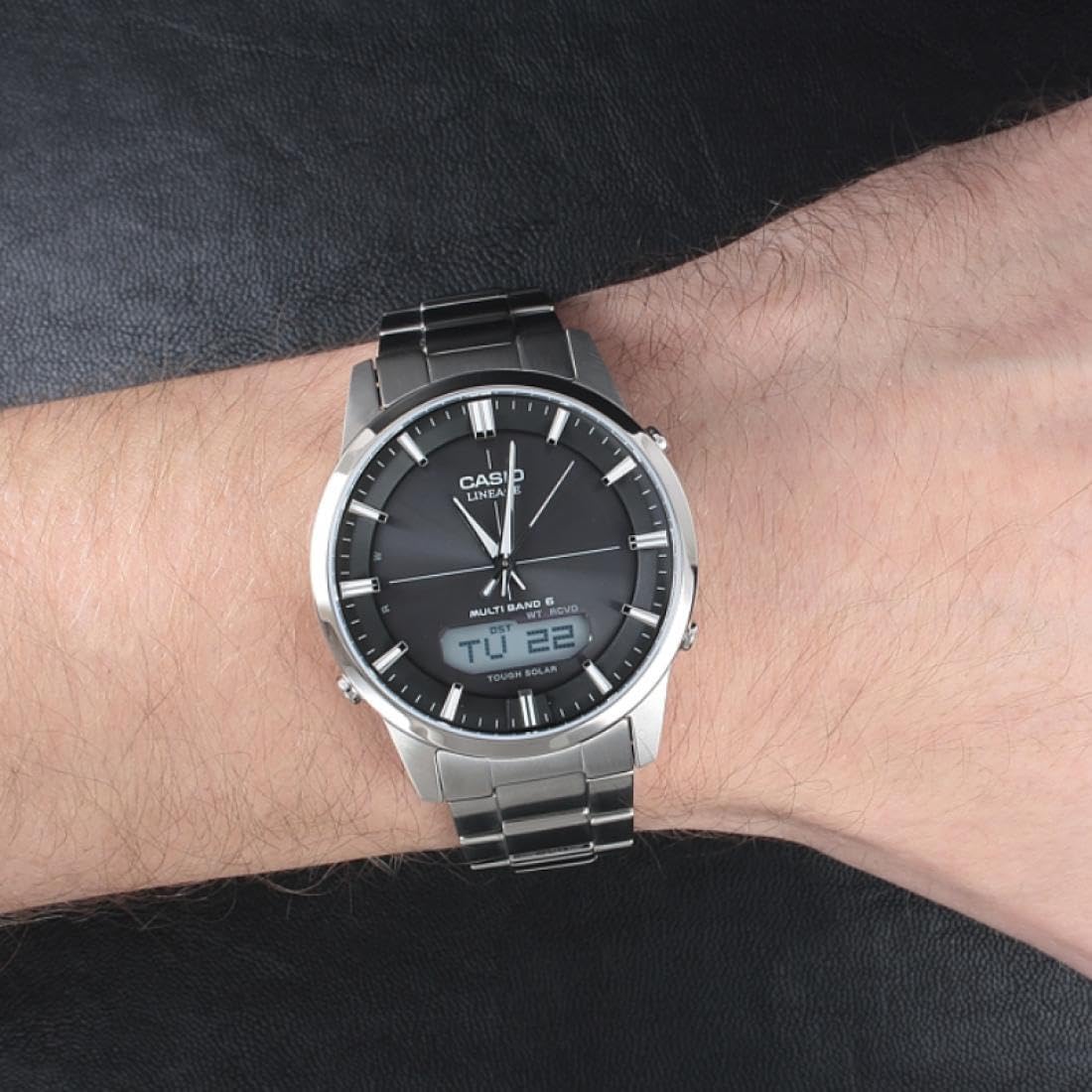 casio-funkuhr-solar-titan-silber-schwarz-herrenuhr image 3