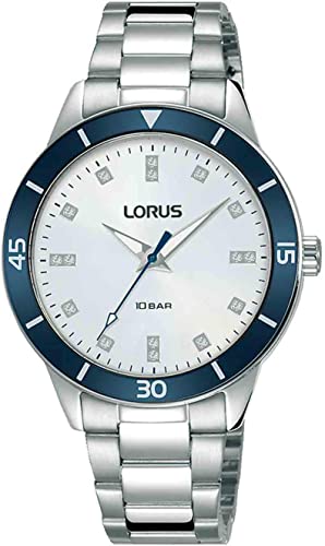 lorus-damenuhr-analog-blau-rosa-metallarmband image 4