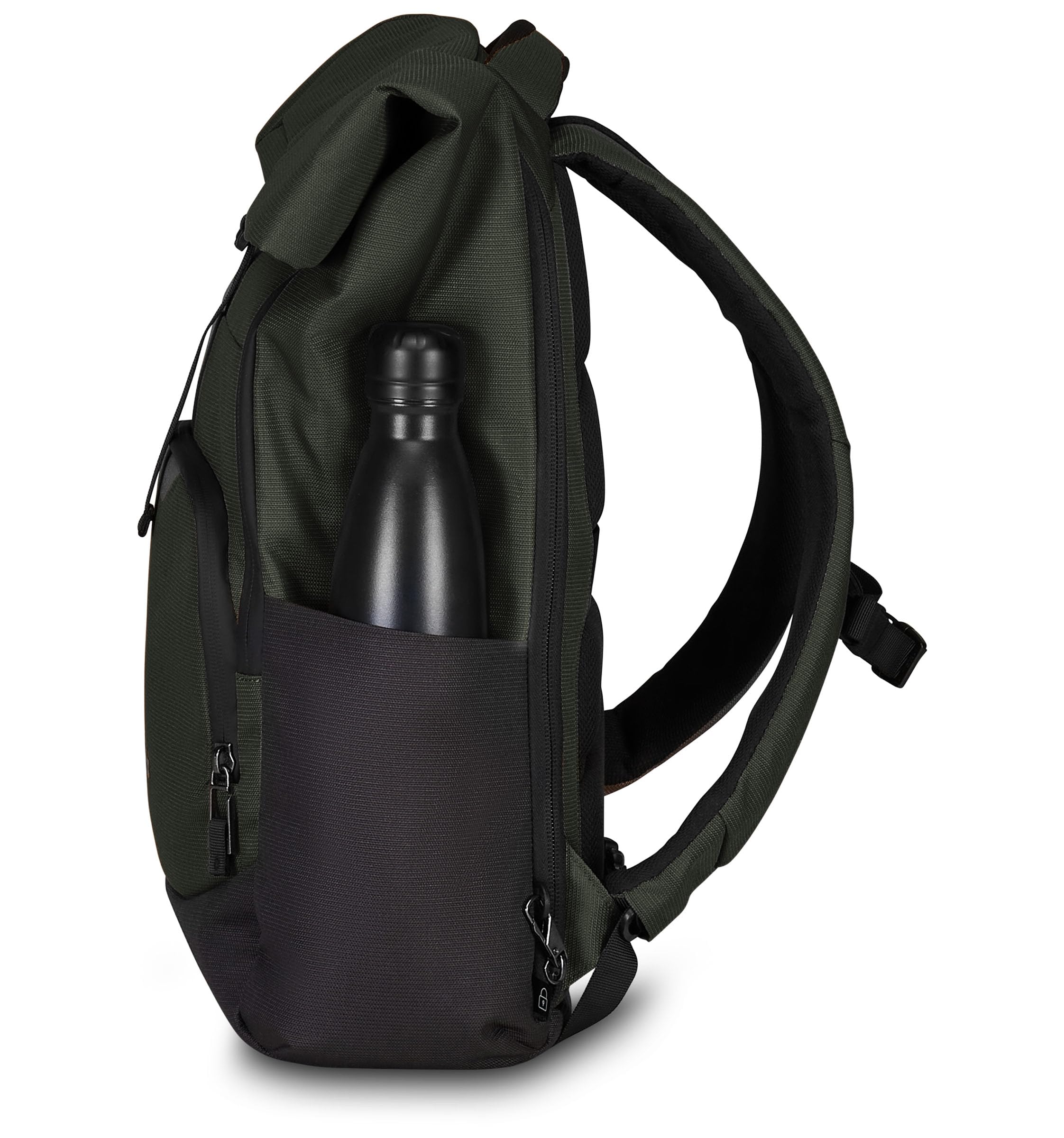 invicta-fold-rucksack-24l-milit-r-gr-n-laptopfach-rolltop image 2