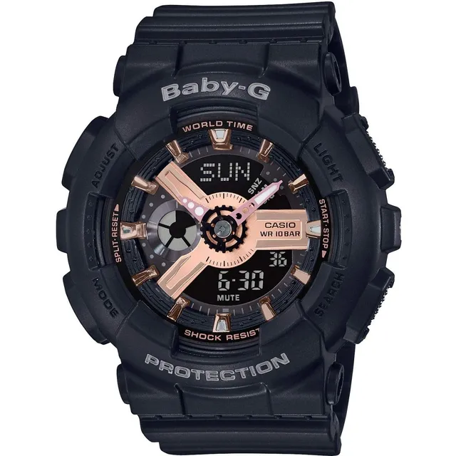 casio-baby-g-ba-110rg-1aer-damenuhr-analog-digital-schwarz-gold image 1