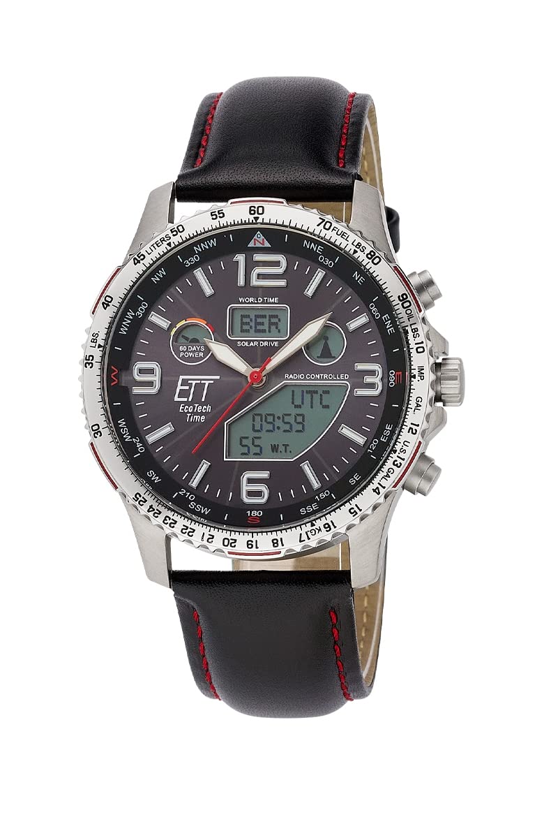 ett-solar-drive-funk-egt-11573-21l-herrenuhr-leder-chrono image 1