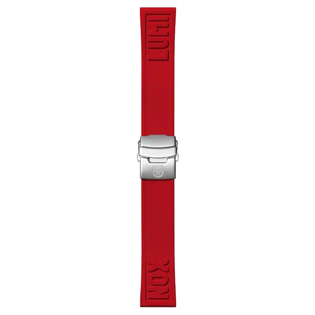 luminox-cut-to-fit-kautschukarmband-24-mm-rot-gummi image 1