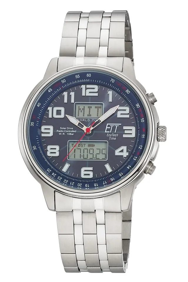 ett-solar-drive-funk-egs-11733-32m-herrenuhr-edelstahl image 1