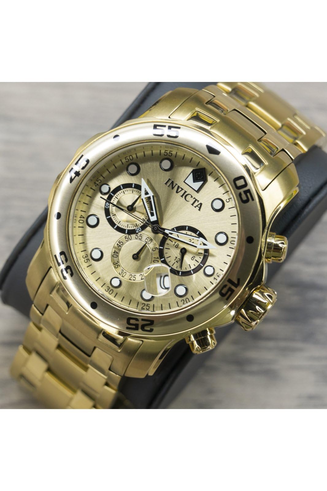 invicta-pro-diver-herrenuhr-gold-48mm-edelstahl-quarz image 8