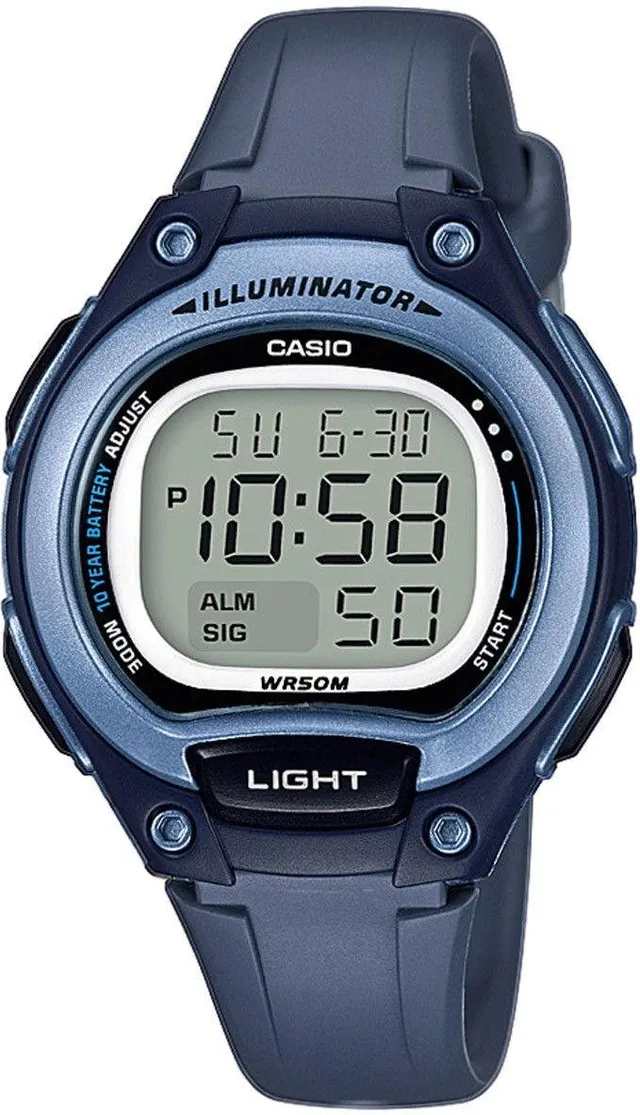 casio-lw-203-damenuhr-digital-hellblau-resin image 1