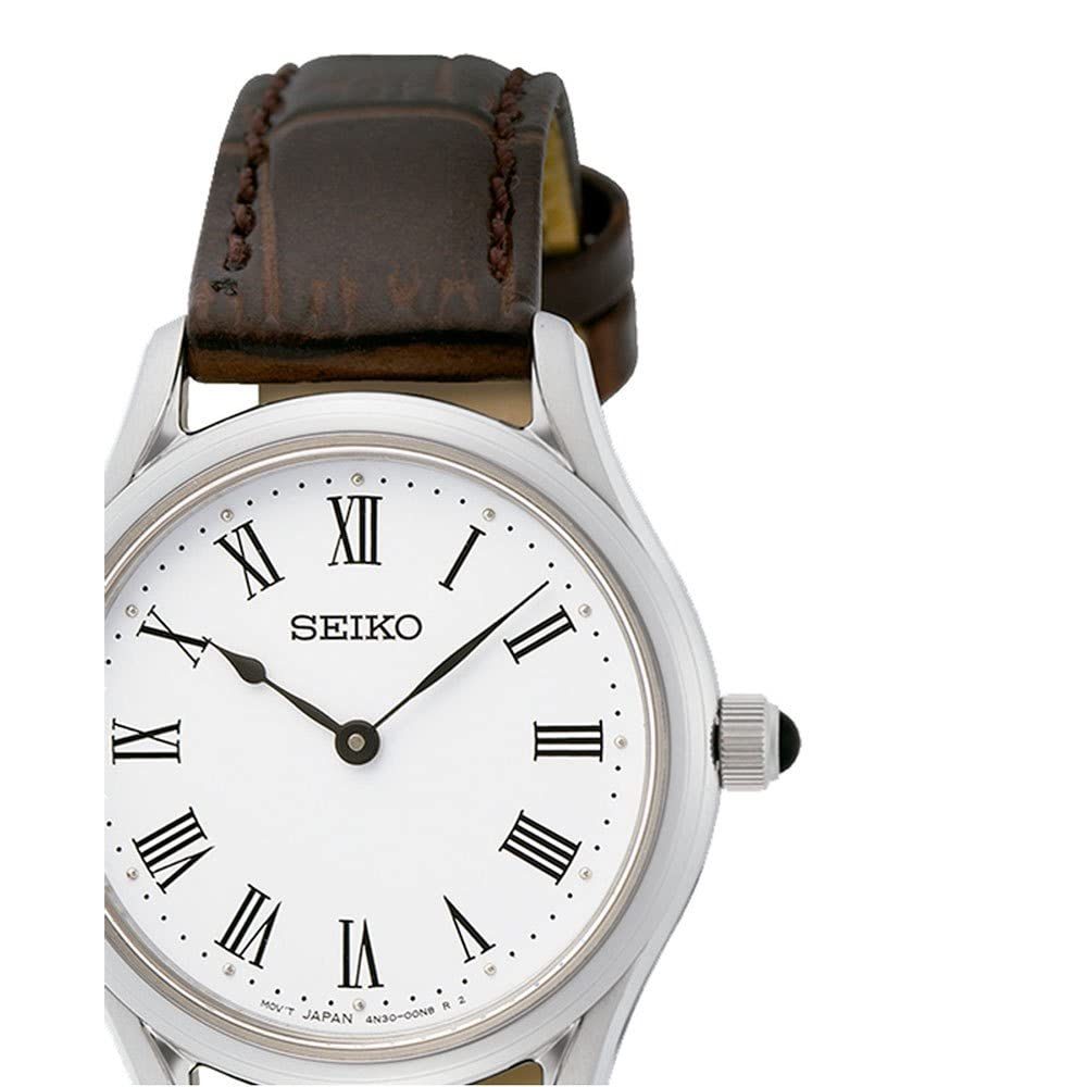 seiko-classic-swr071p1-damen-armbanduhr-quarz-lederband image 2
