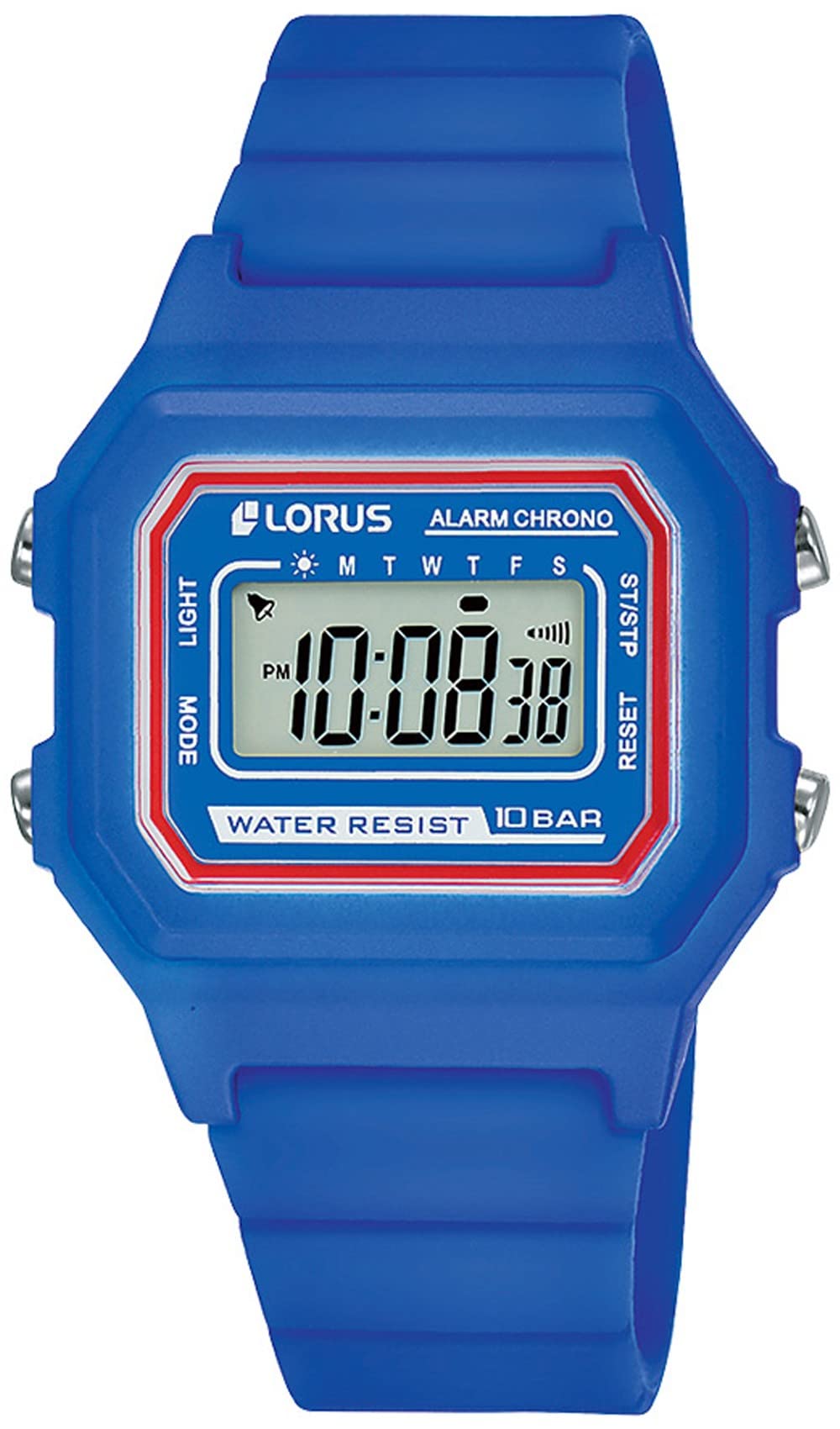 lorus-kinderuhren-chronograph-blau-wei-silikonband-kinderuhr image 3