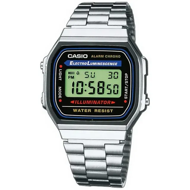 casio-collection-a168wa-unisex-digitaluhr-silber-retro image 1