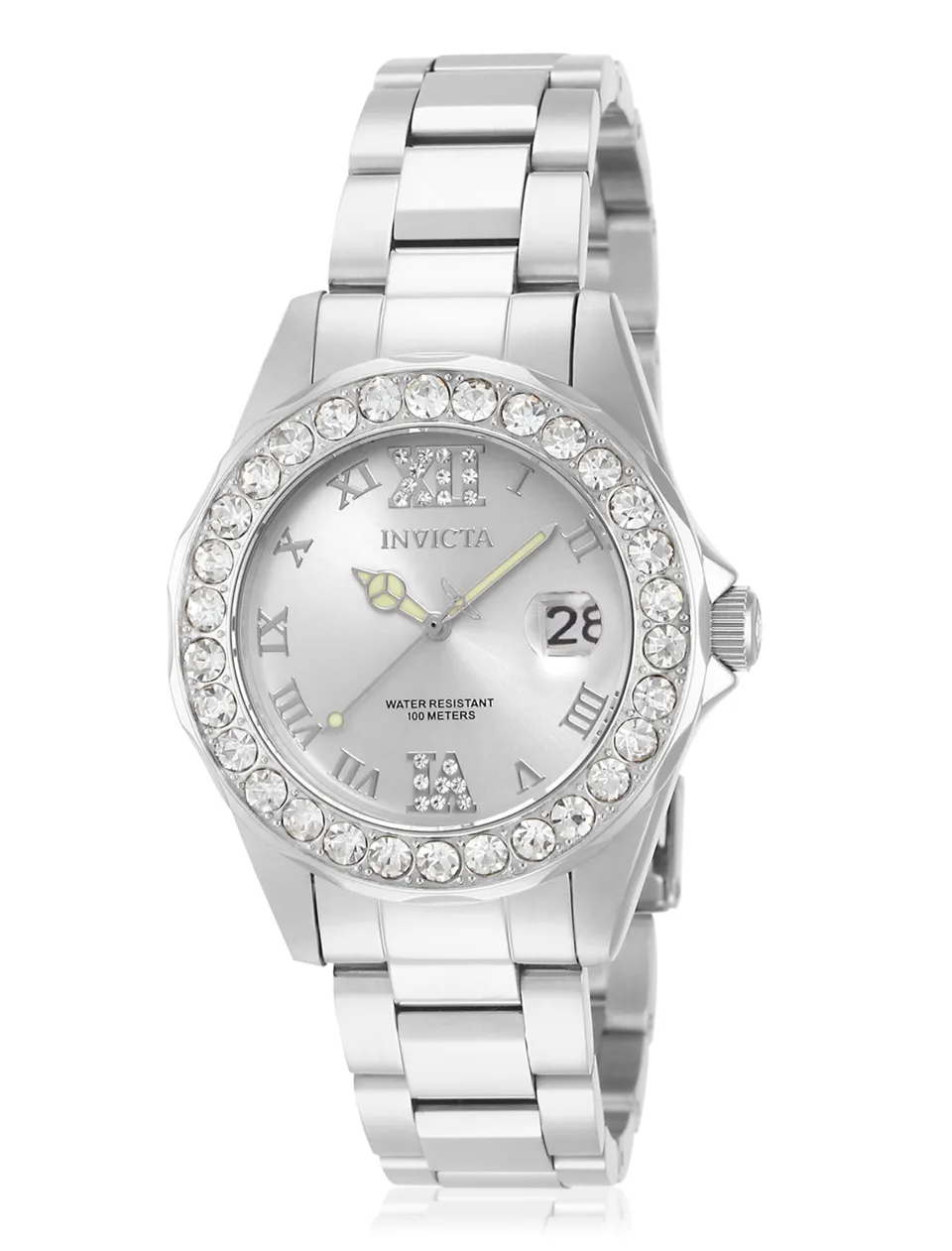 invicta-pro-diver-damenuhr-38mm-silber-edelstahl image 1
