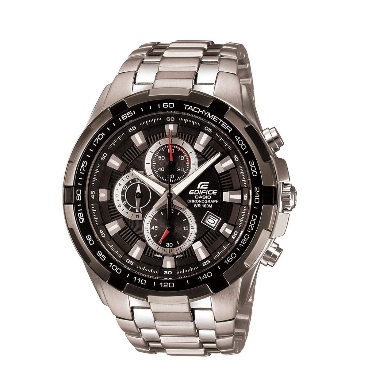 casio-edifice-analog-herrenuhr-edelstahl-silber-10-bar image 1