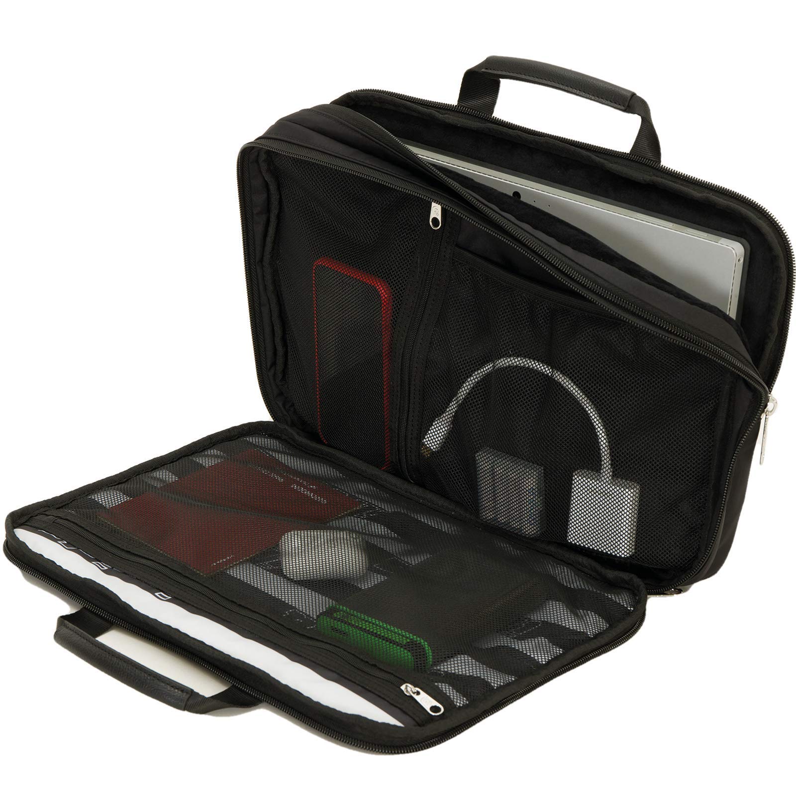 invicta-organized-office-bag-laptoptasche-schwarz-nylon image 3