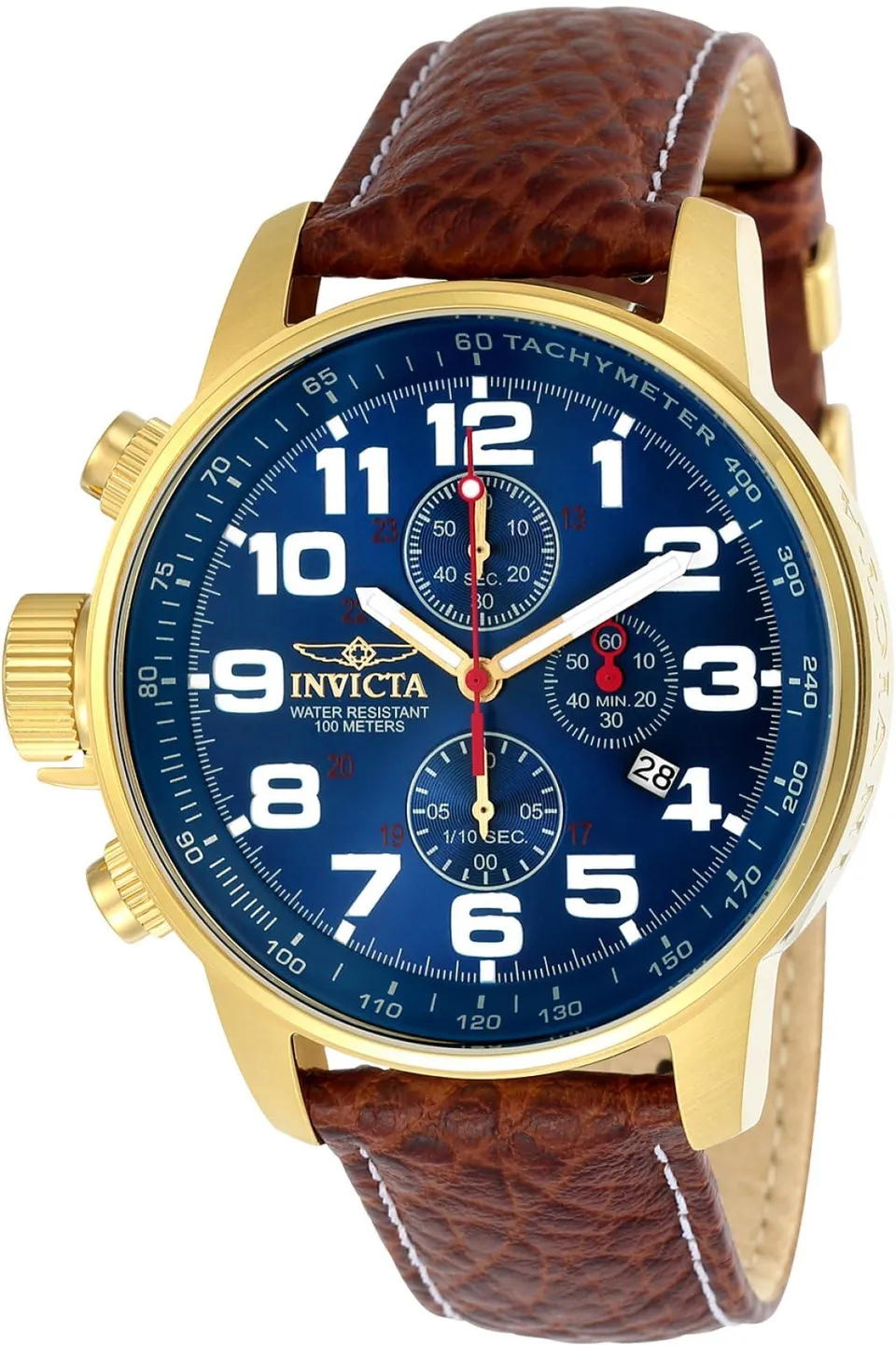 invicta-i-force-herrenuhr-46mm-gold-blau-edelstahl image 1