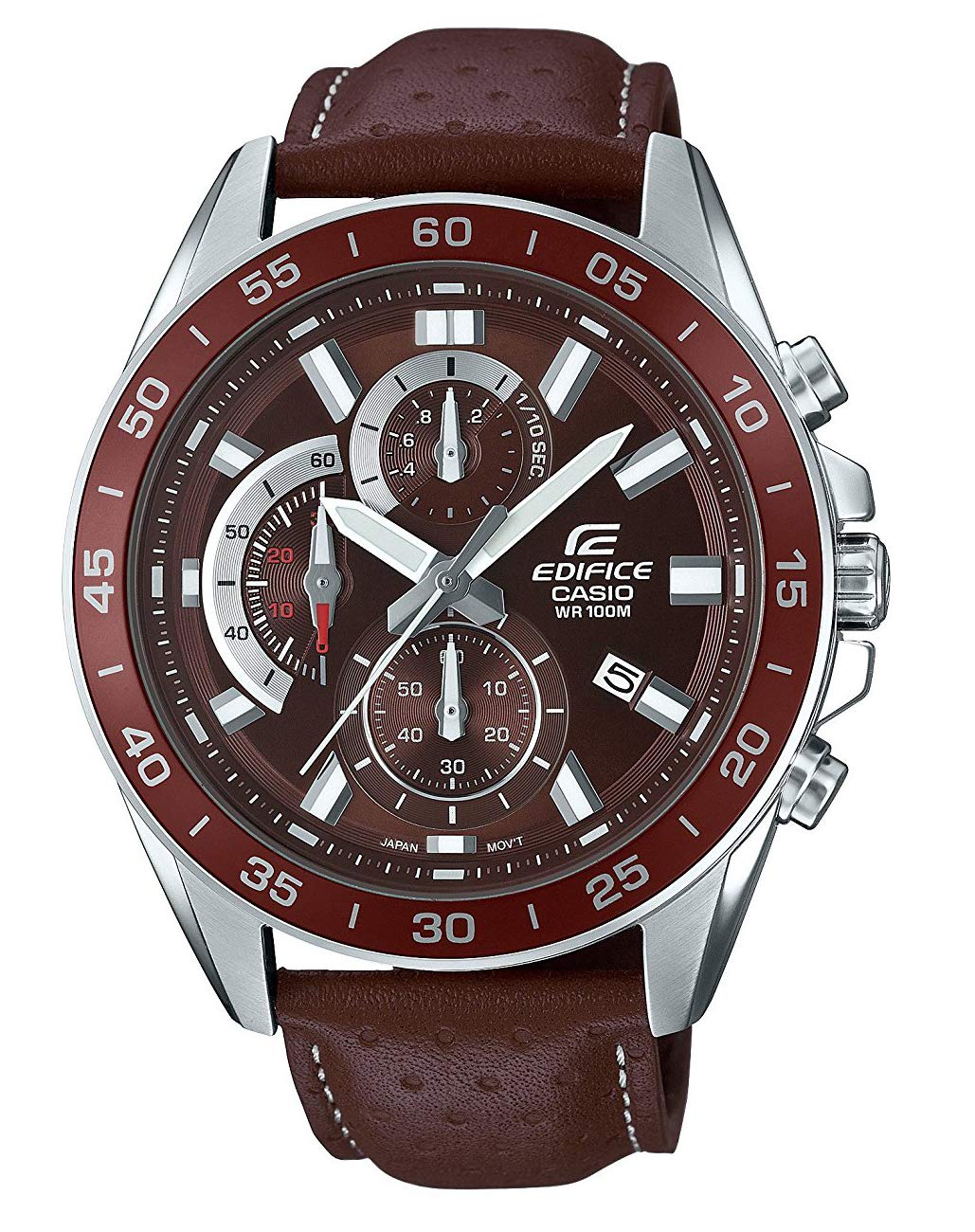casio-edifice-efv-550l-5avuef-herrenuhr-leder-chronograph image 1
