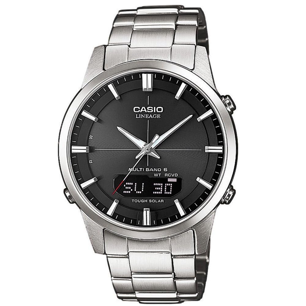 casio-solar-funkuhr-herrenuhr-edelstahl-schwarz-schwarz image 2