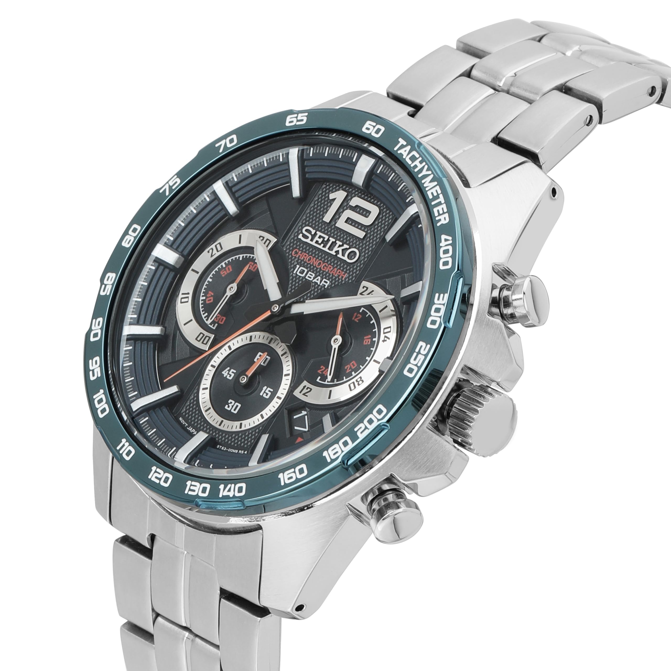 seiko-sport-ssb345p1-herren-chronograph-silber-blau image 3
