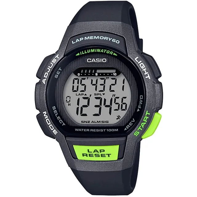 casio-digitaluhr-damen-schwarz-mit-10-bar-und-alarm image 1