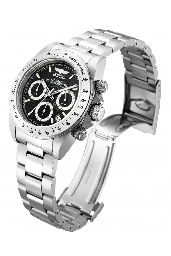 invicta-speedway-herrenuhr-edelstahl-silber-schwarz-39mm image 2