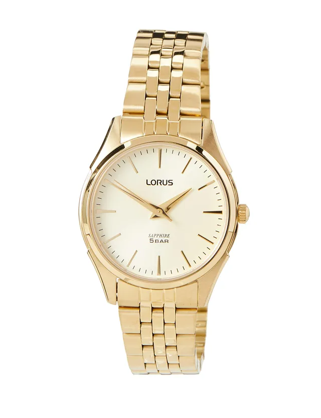 lorus-damenuhren-rg280sx9-damenuhr-gold-metallband image 1