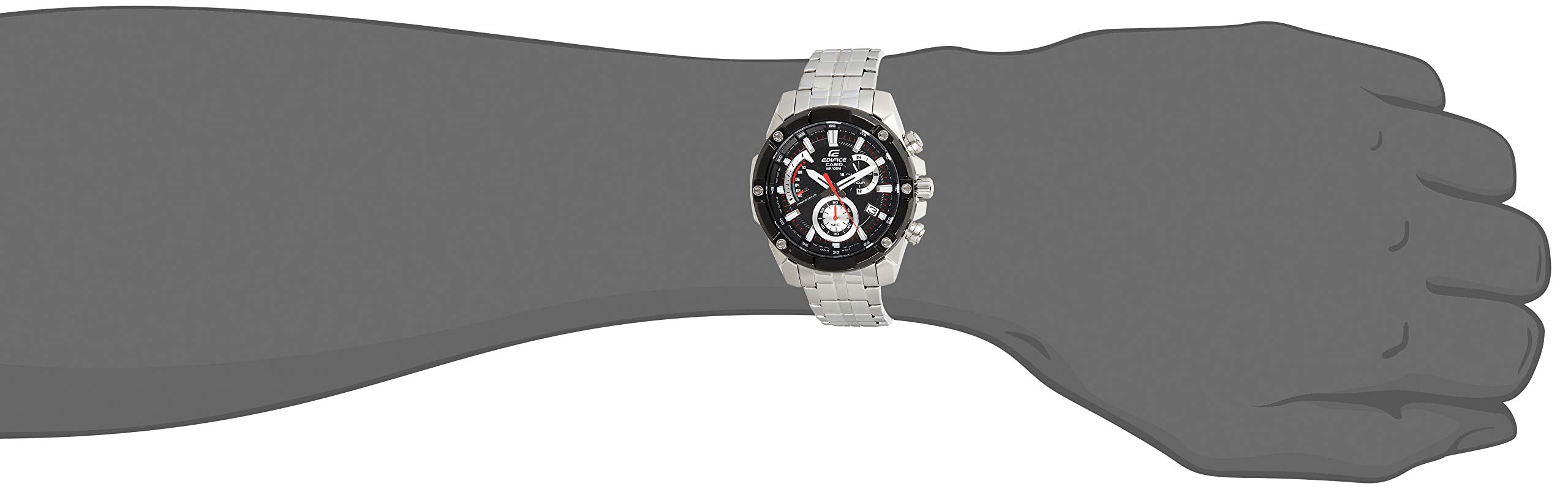 casio-edifice-herrenuhr-edelstahl-silber-chrono-quarz image 5