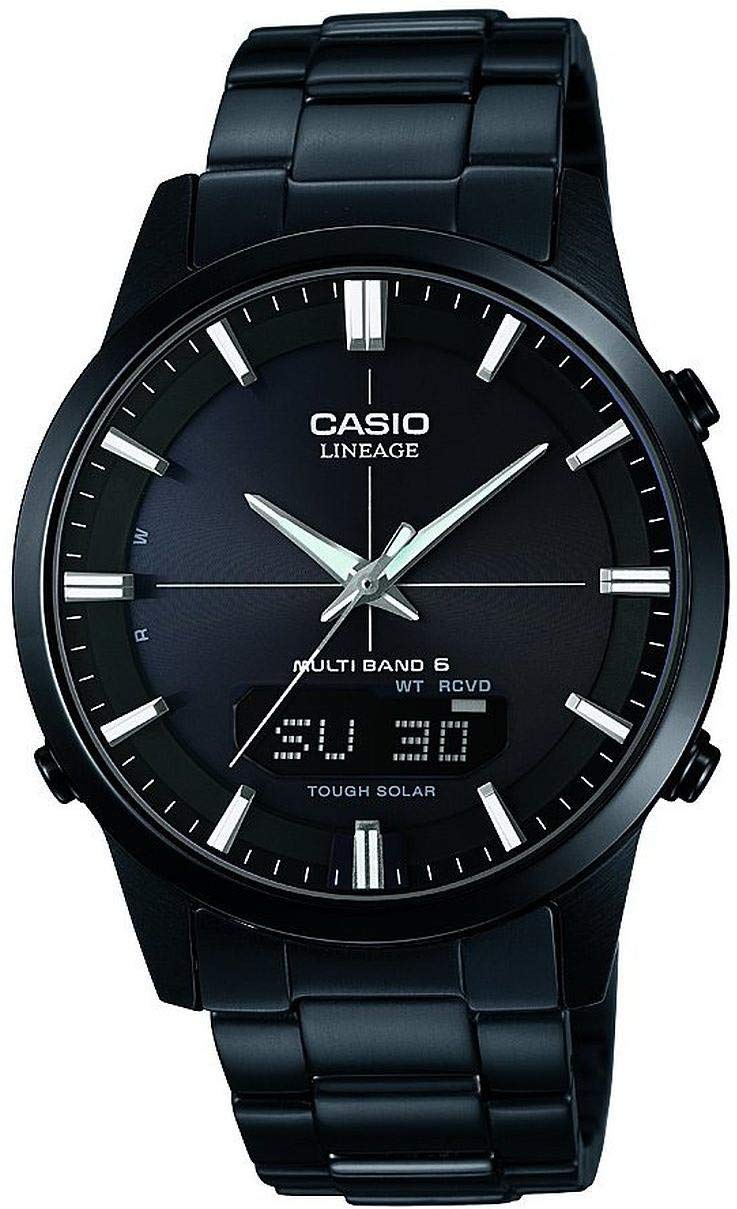 casio-solar-funkuhr-herrenuhr-edelstahl-schwarz-schwarz image 1