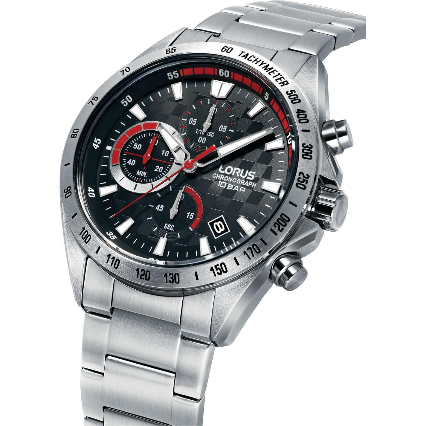 lorus-herrenuhren-rm309jx9-chronograph-herrenuhr-schwarz-metall image 2