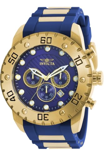 invicta-pro-diver-herrenuhr-50mm-gold-blau-quarz-taucheruhr image 8