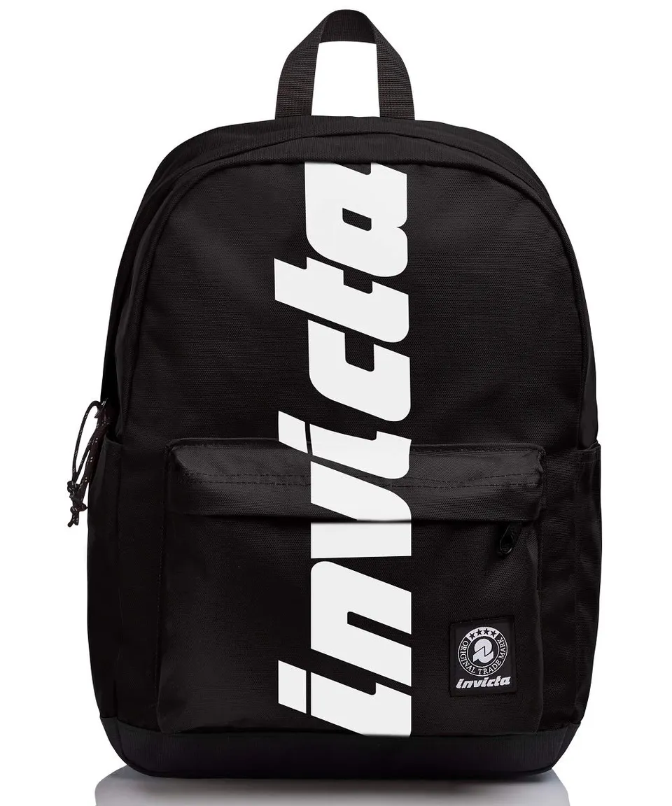 invicta-carlson-rucksack-plain-logo-schwarz-schulrucksack image 1