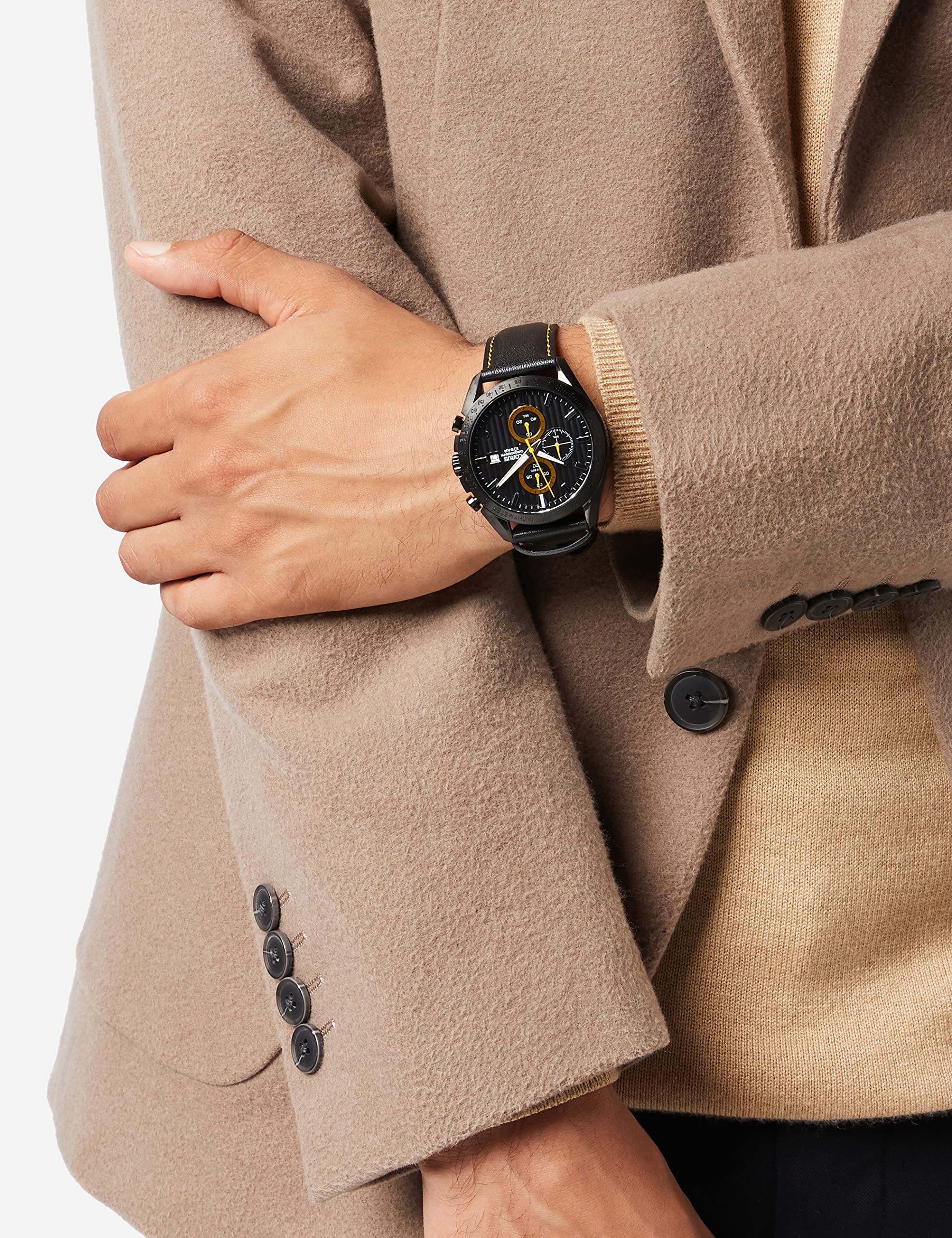 lorus-rm309hx9-chronograph-quarz-lederband-edelstahl image 2