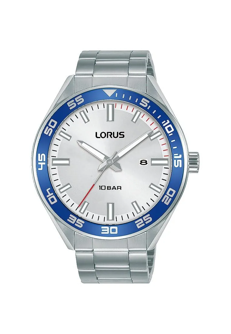 lorus-herrenuhren-analog-quarz-herrenuhr-silber-metall image 1